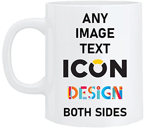 Personalised Mug with Photo and Text | Customised Logo Design | Personalised Gift for Him or Her on Special Occasions Anniversary, Mother’s Day, Father’s Day, and Birthday