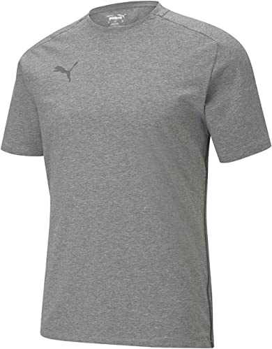 PUMA teamCUP Casuals Tee, Homme, Medium Gray Heather-smoked Pearl, M