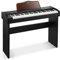 Eastar EK-10S Tastiera Musicale Pianoforte, 61 Tasti Dimensioni Standard Elettronica Pianola Verticale per i Principianti con Pedale Sustain e Libro Musicale Stand, Essenziale Regalo