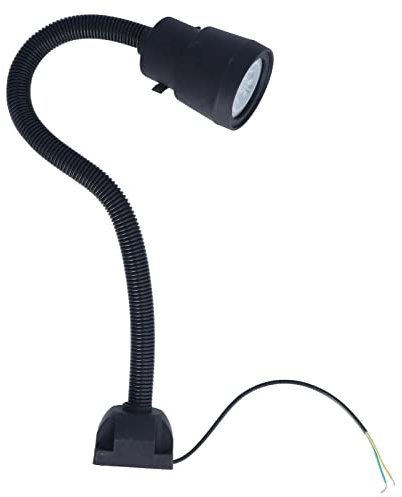 LáMpara LED de Escritorio de Luz de Trabajo de 5W LáMpara de Mesa de RotacióN de 360 ​​Grados LáMpara LED de Varilla Flexible Universal 24V 36V para MáQuina Herramienta CNC Fuente de Luz Blanca