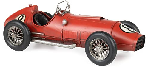 Moritz Blech-Deko Auto Rennwagen Nr. 8 rot Blechdekoration Blechmodell Modellauto Retro Sammlerstück Vintage Deko Nostalgie Antik Style