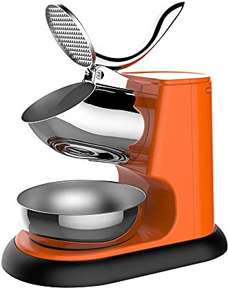 Electric ice crusher commercial high-foot shaved ice machine double knife electric ice crusher stainless steel ice crusher suitable for home and business