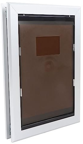 Hundeklappe, Langlebige, Einschiebbare Haustierklappe, Flexibel Abschließbar für Innen- und Außentüren (516x363,5x65mm)