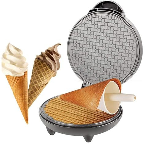 Máquina Eléctrica Para Hacer Conos De Gofres, Máquina Para Hacer Rollos De Huevo Para Desayuno, Bandeja Para Hornear Antiadherente, Calentamiento De Doble Cara, Molde Para Helado, Máquina Para Hacer
