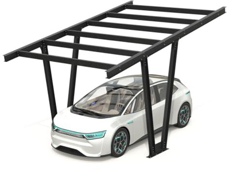 Carport, Todome, Stahl, Anthrazit, Modell 06 Structure Carport – (1-Sitzer)