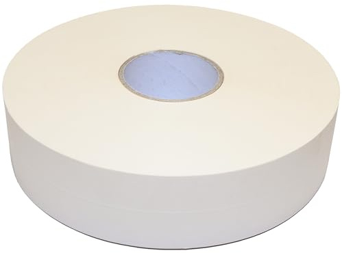 Level+ Papier Fugendeckstreifen | Fugenband zum Verfugen von Gipskartonplatten im Trockenbau, 1 Rolle 152m, Reissfest, Bewehrungsstreifen Breite 52mm