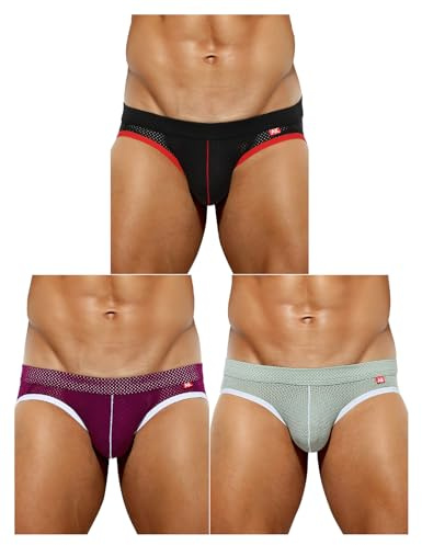 Casey Kevin Jockstrap para Hombre - 3 Piezas, Suspensorio Tanga Slips Ropa Interior Thong Deportivo Calzoncillos Transpirable