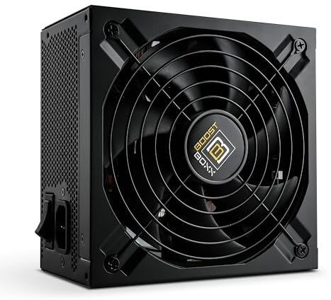 BoostBoxx Bloc d'alimentation PB1200P | 80PLUS Platinum, 1200 Watts, entièrement modulaire, câbles torsadés Noirs, Fonctions de Protection (OCP, OVP, SCP, OPP, OTP, UVP), ATX3.1 12V, 100-240V