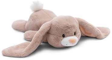 NICI Kuscheltier Hase Fjella 45cm relaxed-liegend braun - Stofftier aus weichem Plüsch, niedliches Plüschtier zum Kuscheln und Spielen, für Kinder & Erwachsene - tolle Geschenkidee - 61328
