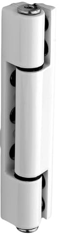 White UPVC Door Adjustable Butt Hinge Angled 115mm 13° Degrees