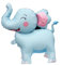 Nine San Globos de elefante azul 3D, globos de elefante, de pie, regalo de elefante, globos para niños, decoración para fiesta de elefante