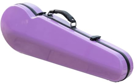 Geigenkasten Geigenkoffer Größe 4/4 Mauve/Helles Rot/Seeblau Erhältlich In Dreieckiger Leichter Hybrid-Kohlefaser Mit Doppelter Schulter(Orchid Purple)