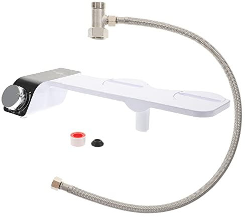 Gadpiparty 1juego Bidet De Inodoro Autolimpiante No Eléctrico Doble Boquilla Accesorio De Para Limpieza Femenina Compatible Mayoría De Asientos De Inodoro Instalación y Práctica