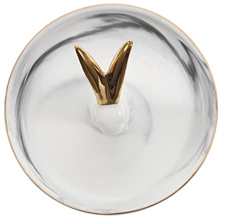 VALICLUD Plateau À Bijoux Élégant En Céramique Petit Plat Pour Table Dentrée Plateau De Rangement Décoratif Pour Bibelots