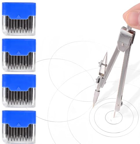 20 PCS Zirkelminen, Schwarz Zirkelmine Für Grundschule Schule Studenten Studium Und Büro, Mit Praktischer Aufbewahrungsbox, Kompatibel Mit Den Meisten Kompassen, Ideal Für Zeichnungen Und Notize