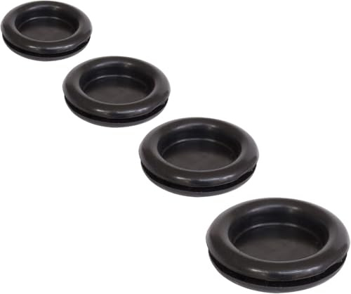 KafTon Blanking Grommets Hole Cover Closed Bung Stopper Rubber Black 6mm to 50mm (100, 9mm)