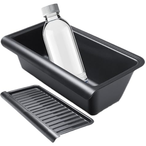 Hitburu Car Under Seat Storage Box,Waterproof Storage Tray - Vehicle Under Seat Tray, Washable Bin for Umbrella Raincoat Travel Display