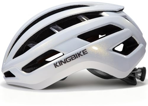 Fahrradhelm für Jugend Erwachsene Herren Damen Rennradhelm Leichtbau Belüftung Bequem 2 Größen 54-62cm (Weiß, M)