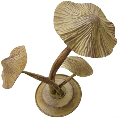 GANCEI ﻿ Metal Mushroom Decorative Garden Stakes Perfect For Outdoor Yard And Lawn Decoration，Rustic Iron Design With Weatherproof Finish