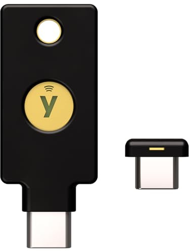 Yubico - Pack YubiKey 5C NFC et Nano 5C - Clé de sécurité avec authentification à Deux facteurs (2FA), Connexion Via USB-C ou NFC, certifiée FIDO - Protégez Vos comptes en Ligne