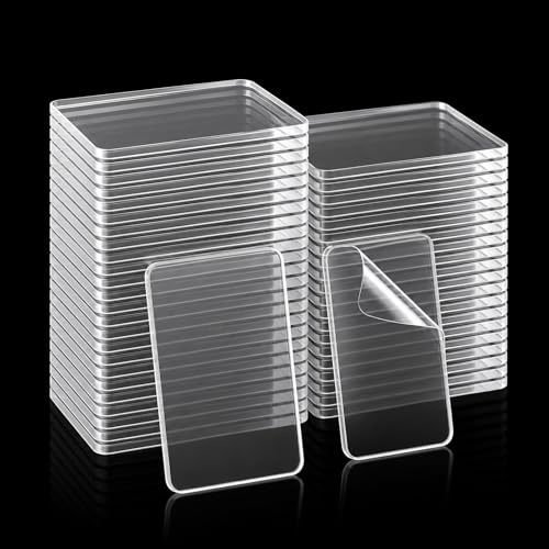 glonest 60PCS Nano Double Sided Sticky Pads, Heavy Duty Waterproof Removable Adhesive Sticky Tape, Clear Residue-Free Mounting Tape for Walls, Carpet Mats, Pictures, Posters, DIY & Home Office