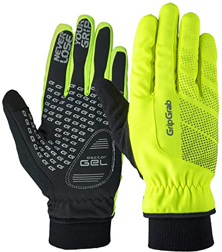 GripGrab RIDE Windproof Winter Cycling Gloves Thermal Full Finger Padded Fleece Lined Cold Weather Warm Bicycle Glove