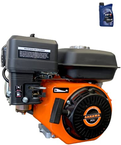 SAKAWA Motor Gasolina 4 Tiempos 208CC 7CV 19 mm + Aceite