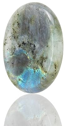 Nvzi Labradorit Handschmeichler Stein, Edelsteine Heilsteine, Glückssteine für Kinder, Heilsteine Kristalle Steine Set, Chakra Steine, Schmucksteine, Crystals, Halbedelsteine Mischung (1 Stück)