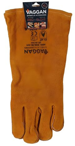 BBQ-Handschuhe, Leder, XL Paar