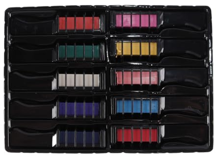 zalati Pettini Gessi per Capelli per Bambini 10 Pezzi Tinte per Capelli Temporanee Lavabili per Feste Cosplay Halloween - 10 Colori