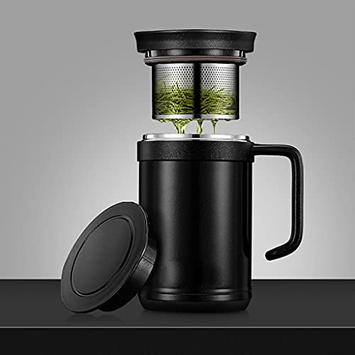 ZYMEN Edelstahl-Vakuumflaschen, Thermosflasche für Tee, Thermoskanne, Teebecher, Tasse, Tee-Ei, Flasche, 500 ml, Thermobecher, Thermobecher Commemoration Day