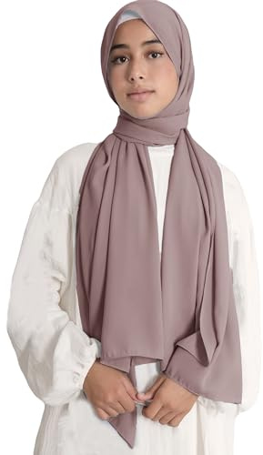 Lina & Lily Damen Hijab Kopftuch Schal aus Medina-Seide