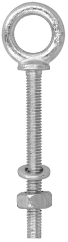 Amig - Anneau avec Écrou et Rondelle Modèle 30173 | Dimensions M6 | Fabriqué en Acier de Haute Qualité | Finition Zinguée | Non Adapté aux Travaux de Levage