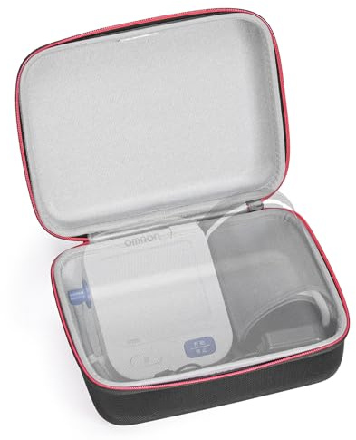 RLSOCO Fodral för OMRON X2 Basic/X3 Comfort/X4 Smart/X2 Smart+/M3 Comfort/Bronze/Silver/Iron/5 Series Blodtrycksmätare för överarmen & för OMRON BP5150/BP5255/BP5000/BP7250/BP742N(endast fodral)