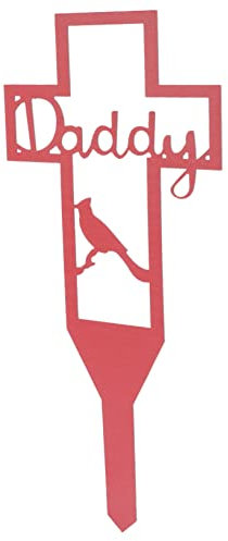 Happyyami Garten Ornamente Outdoor Metall Kreuz Stake Graves Memorial Kreuz Stake Friedhof Decor