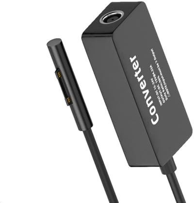65W 15V Power Supply Adapter DC7.4 * 5.0mm Charger Cable for Surface Pro X 9 8 7 6 5 4 3, Laptop Magnetic Adapter Power Cord