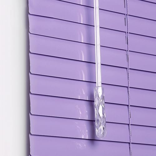 Generisch Alu Jalousie Aluminium für Innen Tür Fenster, Jalousette Rollo 25mm Lamellen, Metall Vorhang Breite 30 cm bis 200 cm, Anpassbare Größe, Sichtschutz Wärmedämmung Sonnenschutz Vorhänge(Lila)