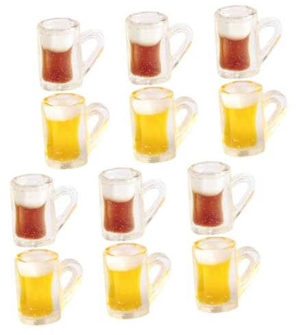 POPETPOP 80pièces Mini Chopes à Bière Décoratives Modèles De Mini Verres à Bière pour Photo Accessoires De Maison Miniature Décoration De