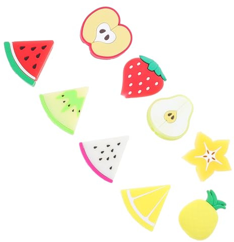 BESPORTBLE 9 pièces Protections de Câble USB Mignonnes Fruits Protecteur Flexible PVC Anti-Torsion Compatible Smartphone Organisateur Pratique pour Câble de Charge