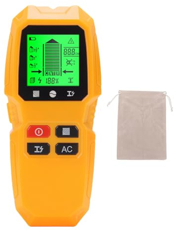 Fafeicy ‌5 in 1 Wall Detector Multifunction Stud Finder AC Wire Scanner for Wood Metal Studs Live Wire Detection TV Mounting Cabinet Installation‌