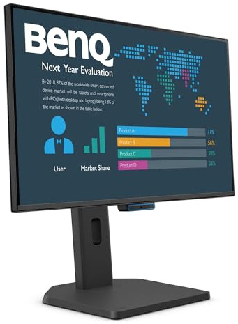 Benq Monitor Bl2490tc LcD-Display 60,5cm (23,8) - FulL-Hd, Ips, 5ms, Displayport, Hdmi, UsB-C, Klinke [energieklasse D] (9h.lnnla.tbe)