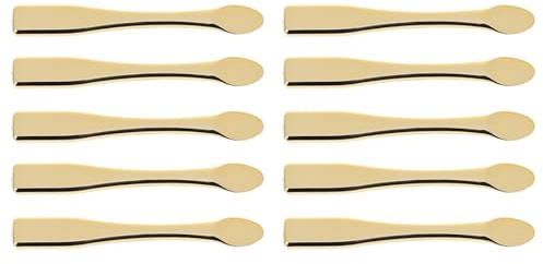 MAJORMENCH 10 Cucchiai Oro Abs per Cosmetici Femminili Applicatore Crema Viso Maschera Distribuzione Sottile e Miscelazione Uniforme per Cura Quotidiana
