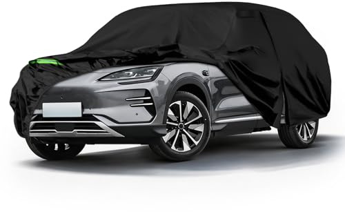 Bache Voiture Exterieur imperméable pour 2023-2026 BYD Seal U 5-Door SUV, Voiture Housse de Protection, Auto Couverture pour Hiver Été, Tout Temps Housse Extérieur, Noir