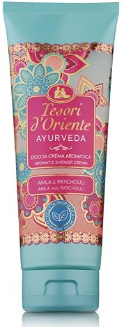 Tesori d'Oriente Duschcreme-Gel für Damen, feuchtigkeitsspendendes Duschgel für Frauen, Reisegröße, Körpergel mit Hautpflege-Essentials, 250 ml (italienischer Import) (Ayurveda)