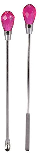 Nail Tools Light Therapy Gel Stir Bar, Nail Stir Bar, Powder Mixing Stirrer Stick Powder, Transparent, Red Tri-color Optional(red)