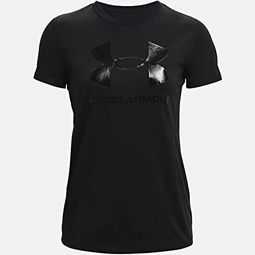 Under Armour Women's Live Sportstyle Short-Sleeve Graphics, Black, Small