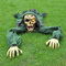 Halloween Zombie Trepador Romper-el-Suelo (Verde) con Sonido Espeluznante y Ojos Iluminados para Decoración de Exteriores, Césped, Patio, Casa Encantada de Halloween
