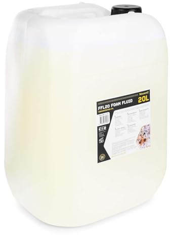 BeamZ FFL20 Líquido para Maquina de Espuma Concentrado 20L, Liquido para Maquina Espuma o Cañón de Espuma para Fiestas y Eventos, Concentrado 3%, 20 Litros