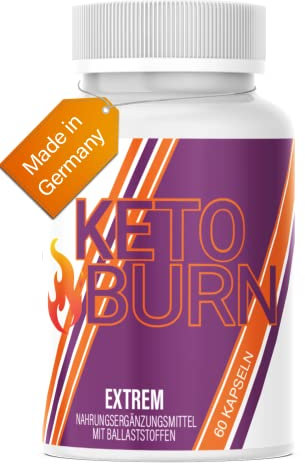 HelloNutrition® KETO BURN EXTREM mit Glucomannan & Cranberry -30 Tage Kur - 2 Kapseln täglich - STOFFWECHSEL - Erfolg, schnell & stark - endlich für Frauen & Männer mit hochwertige Inhaltsstoffe