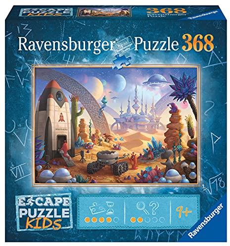 Ravensburger - Kinderpuzzle - Fluchtpuzzle Kids - Die Weltraummission - 368-teiliges Puzzle - Das erste von Escape Games inspirierte Puzzle! - Ab 9 Jahren - Hochwertiges Puzzle - 13267